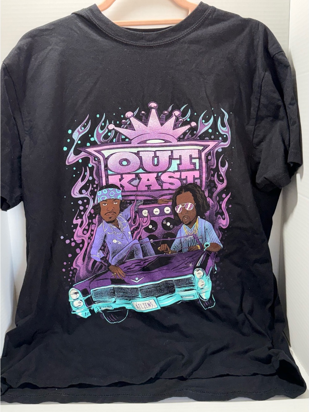 OutKast ATLIENS 2 Dope Boyz In A Cadillac Men’s L  Hip Hop Rap Tshirt